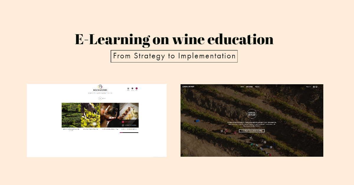 E-learning on wine education